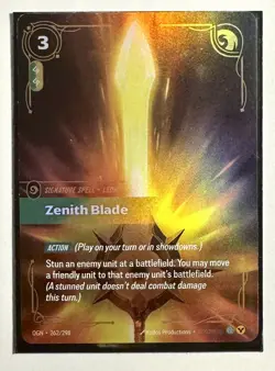 Riftbound Origins OGN 262/298 Zenith Blade Epic Card - English - Image 1