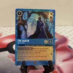 Disney Lorcana The Queen Mirror Seeker Glimmer Foil Promo Card- Free Shipping - Image 1