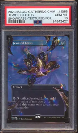 MTG COMMAND MASTERS JEWELED LOTUS #1066 TEXTURED MYTHIC FOIL PSA 10! - Image 1