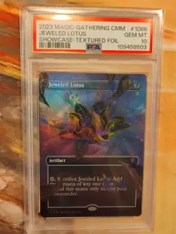MTG COMMANDER MASTERS JEWELED LOTUS #1066 TEXTURED FOIL PSA 10! - Image 1