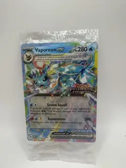 Vaporeon ex 023/131 SEALED Prismatic Evolutions Stamped Promo Pokemon Card TCG - Image 1