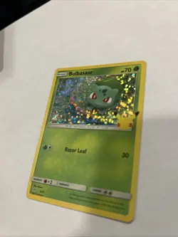 2021 Pokemon Bulbasaur 001/025 McDonald's 25th Anniversary Holo LP+ - Image 4