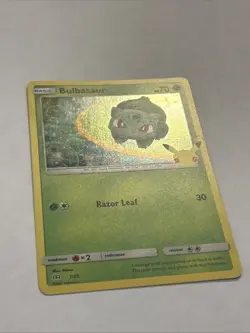 2021 Pokemon Bulbasaur 001/025 McDonald's 25th Anniversary Holo LP+ - Image 5