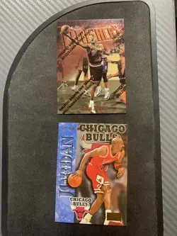 1997 MICHAEL JORDAN CHICAGO BULLS LOT (2) NM/MT - Image 1