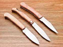 Lot of 3 PC CUSTOM HANDMADE D2 STEEL POCKET knife, FOLDING KNIFE, 7056 - Image 2