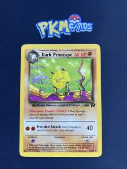 Pokemon TCG Dark Primeape Team Rocket 43/82 Regular LP. - Image 1