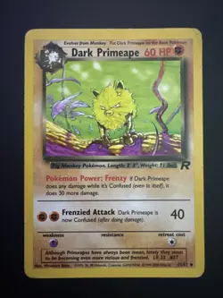 Pokemon TCG Dark Primeape Team Rocket 43/82 Regular Unlimited Uncommon - Image 1