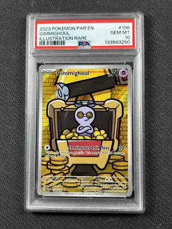 Gimmighoul Paradox Rift 198/182 PSA 10 Pokemon TCG - Image 1