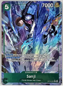 Sanji (Alt Art) OP13-027 R Carrying on His Will - ONE PIECE Card Game ENGLISH - Image 1