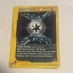 Pokemon TCG Aquapolis Warp Energy 147/147 Non Holo Pokemon Card - Image 1