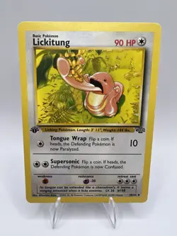 Pokemon Card - Lickitung Jungle 38/64 Uncommon 1st Edition - Image 1