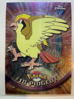 Topps Chrome 2000 Pidgeot Pokemon Card #18 Holo RARE TV Animation Edition - Image 1