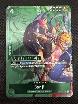 Sanji (Winner) EB01-014 One Piece Promotion Cards Foil - Image 1