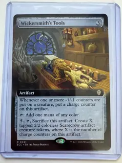 Wickersmith's Tools Extended Art Non-Foil R #0041 MTG Commander: Lorwyn Eclipsed - Image 1