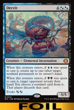Deceit ** FOIL ** #212 - Lorwyn Ecliped - NM MTG - Image 1