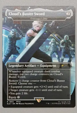 MTG x FINAL FANTASY SECRET LAIR - CLOUD'S BUSTER SWORD #1865 NON-FOIL - Image 1