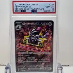 2023 POKEMON EN-OBSIDIAN FLAMES #224 REVAVROOM EX - Sp. Illustrat. Rare - PSA 10 - Image 1