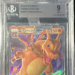 Charizard GX SM211 Ultra Rare Holo Pokemon TCG 2019 BGS 9 mint - Image 2