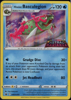 Pokemon - Hisuian Basculegion SWSH205 - PreRelease - Black Star Promo - NM/M - Image 1