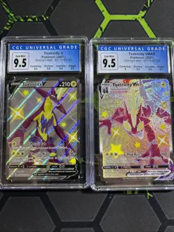 Pokemon Shining Fates Toxtricity V Cgc 9.5 Toxtricity Vmax Cgc9.5 - Image 1
