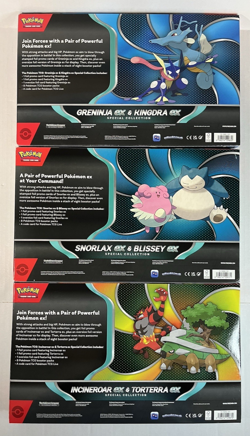 NEW Pokemon Special Collection Boxes LOT of 3 SNORLAX, INCINEROAR, & GRENINJA EX - Image 2