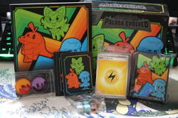 Pokemon TCG SV Paldea Evolved Elite Trainer Box ETB - OPENED, NO PACKS, NO PROMO - Image 1