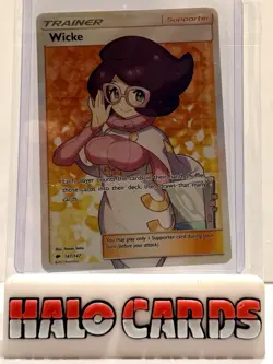 PACK FRESH Wicke 147/147 SM Burning Shadows 2017 Full Art Holo Pokemon TCG NM L - Image 1