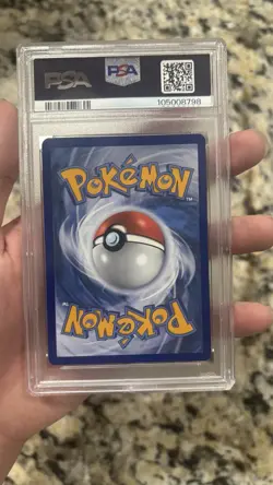 Pokemon Espeon & Deoxys GX SM240 TAG TEAM Promo Holo SM Black Star PSA 8 - Image 2