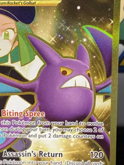 Team Rockets Crobat ex 242/182 Pokemon TCG Sv10: Destined Rivals Hyper Rare Holo - Image 2