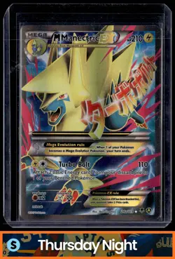 2014 POKEMON XY PHANTOM FORCES #24A/119 MEGA MANECTRIC EX PROMOS - Image 1