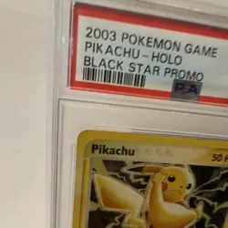 Pokemon TCG Pikachu 012 Black Star Promo Holo English Kouki Saitou PSA 3 - Image 4