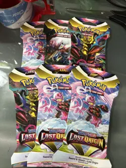Lot Of 6 Pokemon TCG Lost Origin Sleeved Booster Packs New & Sealed - Image 1