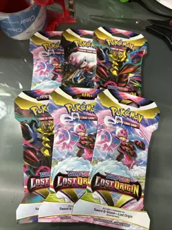 Lot Of 6 Pokemon TCG Lost Origin Sleeved Booster Packs New & Sealed - Image 2