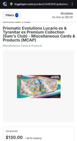 4x Pokemon Prismatic Evolutions Lucario ex & Tyranitar ex Premium Collection Box - Image 4