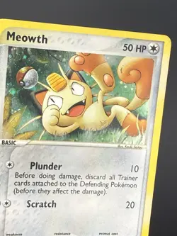 2003 Meowth 013 (EX Series Collector's Tin) Black Star Holo Promo Pokemon TCG - Image 2