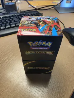Pokemon TCG Mega Evolutions Half Booster Box (18 Packs) Unsealed - Image 1
