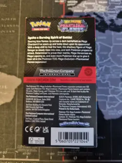Pokemon TCG: Mega Evolution Phantasmal Flames Half Booster Box 18 Packs unsealed - Image 3