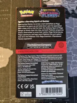 Pokemon TCG: Mega Evolution Phantasmal Flames Half Booster Box 18 Packs unsealed - Image 4