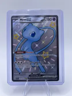 Pokemon TCG Mew EX 216/091 Paldean Fates Full Art Shiny Ultra Rare NM Condition - Image 1
