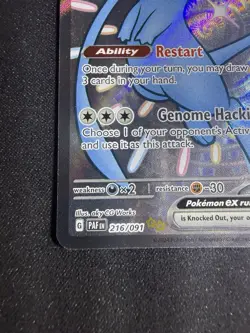 Pokemon Mew EX TCG Card #216/091 Paldean Fates Shiny Ultra Rare NM Condition - Image 4
