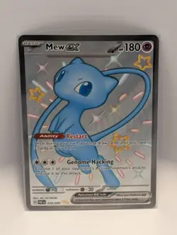 Pokemon TCG Mew EX 216/091 Paldean Fates Full Art Shiny Ultra Rare NM Condition - Image 1