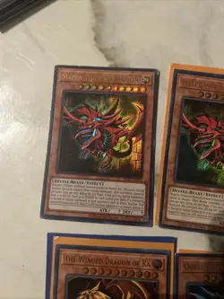 Lot Of 7 Yu-Gi-Oh TCG Egyptian Gods Ra Obelisk Slifer Legendary Exodia Incarnate - Image 2