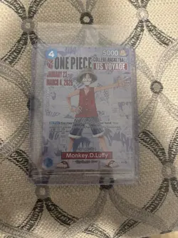 One Piece Monkey.D.Luffy US College Basketball Promo Card Rutgers SGA - Image 1