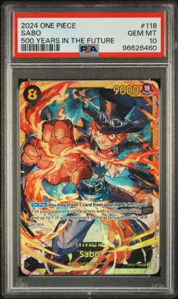 One Piece TCG: Sabo - OP07-118 - 500 Years in the Future | PSA 10 - Image 1