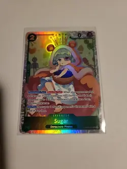 One Piece Kingdoms Of Intrigue Sugar OP04-024 SR English NM Pack Fresh - Image 1
