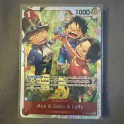 Ace & Sabo & Luffy OP13-007 Carrying On His Will Foil - Image 1