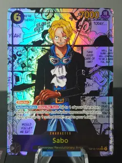 OP13-120 Sabo Manga Rare Alt Art One Piece Carrying On His Will - Image 1