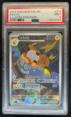 2023 Pokemon Scarlet & Violet Paldea Evolved Raichu #211/193 PSA 9 - Image 1