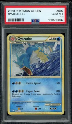 PSA 10 Gyarados 007/034 Pokemon Classic Collection CLB 2023 Mint English Card - Image 1