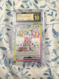 Pokemon SV8 Super Electric Breaker Tatsugiri EX 125/106 CGC Pristine 10 TCG - Image 1